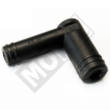 BOUCHON DE BOUGIE SIL. 7 mm 6,2/12 mm NOIR