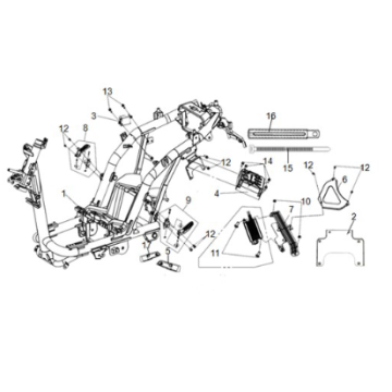 Boîtier de cadre Sym E-Fiddle
