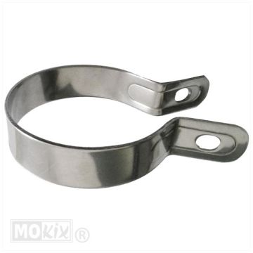 COLLIER D'ÉCHAPPEMENT UNI ROUND 64mm en acier inoxydable