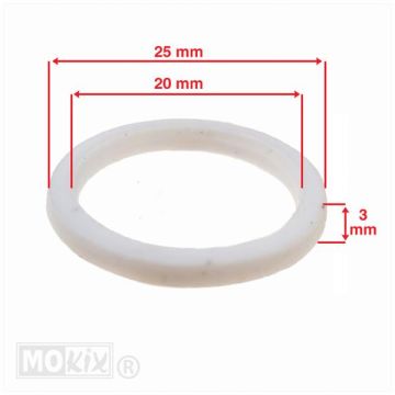 ANNEAU DE BARRIÈRE (PVC) 20x25x3 PIAGGIO/CHINA 4T (1)