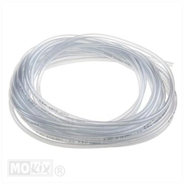 Durite de carburant PVC 4 x 7 mm transparent 10 m