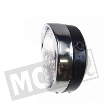 Interrupteur de phare universel rond 140mm noir/chrome