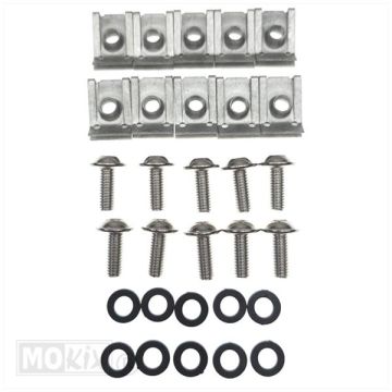 Kit de bouchons et de vis M6x15 hexal/speednut, 10 pièces Tuning