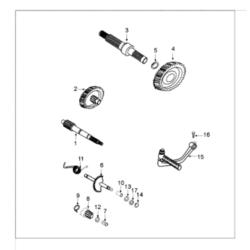 Arbres de transmission - kickstarter Peugeot Tweet 125 E3 2010-2013