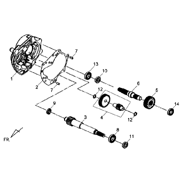 Bras de transmission Sym Orbit II (WH8018P) blancs