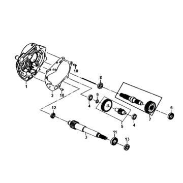 Bras de transmission Sym Fiddle II Euro4 (WH-006) blancs