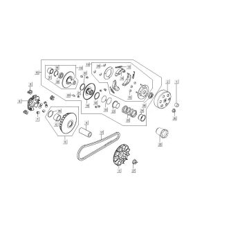 Entraînement Kymco MXU 300