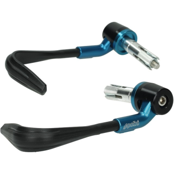 set de protège-mains aluminium 18/20mm bleu polini 341.0034