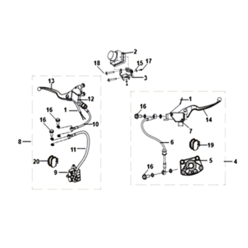 Système de freinage ABS Sym Symphony ST 200I