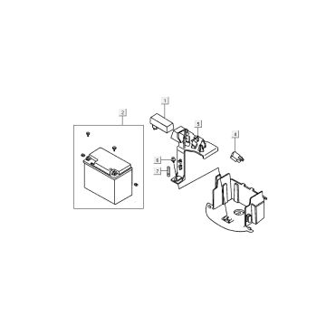 Batterie - CDI Kymco DJ 2 temps Argent