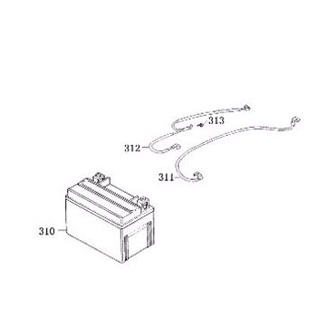 Batterie China Retro Extra noir mat