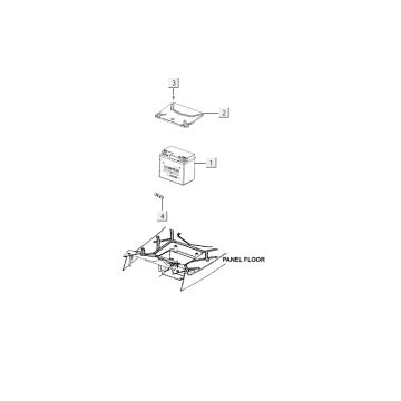 Batterie Kymco Agility 10" 50 4T AC blanc argent