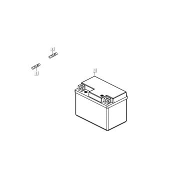 Batterie Kymco Agility 16'+ 4t bleu métallique mat