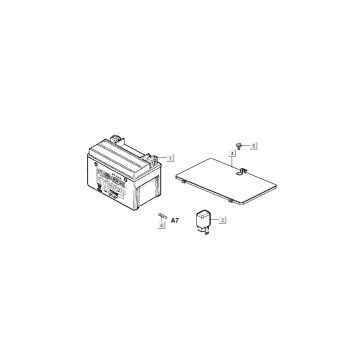 Batterie Kymco B&W 50 2T LC argent