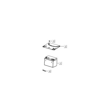 Batterie Kymco Carry 50i 4T AC Euro 4 noir brillant