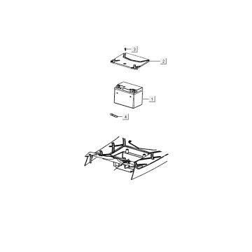 Batterie Kymco Delivery 4 temps blanche