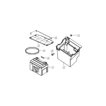 Batterie Kymco Grand Dink 50 2T AC champagne