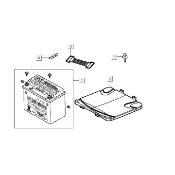 Batterie Kymco Yup 50 2T AC bleu