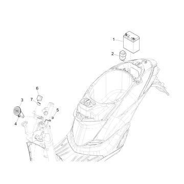 Batterie ABS Liberty 125 IGET 4T 3 V IE E4 2015 - 2019 (EMEA)