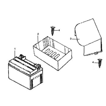 Batterie Neco Borsalino 50 4T AC Uno 4T