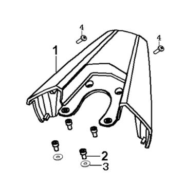 Porte-bagages arrière Generic Xor bleu 2006 2 temps 25