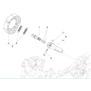 Etriers de frein arrière Vespa Primavera 125 4T 3V IE ABS