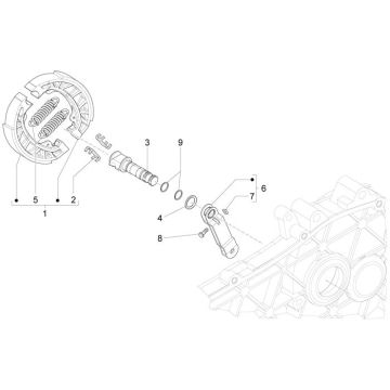 Frein arrière Vespa Primavera 4 temps 3 soupapes (injection euro4 iget)