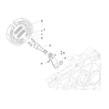Frein arrière Vespa LXV 2 temps