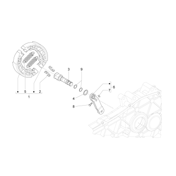 Frein arrière - Étriers de frein Vespa Sprint 4 temps et 3 soupapes (injection euro5 IGET)