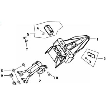 Garde boue arrière AGM Strada