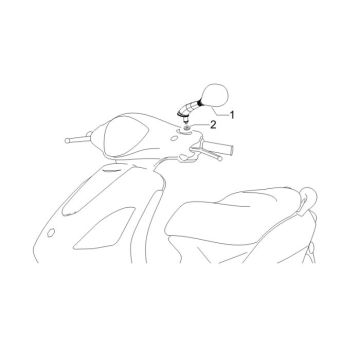 Rétroviseurs Piaggio Fly 2 temps