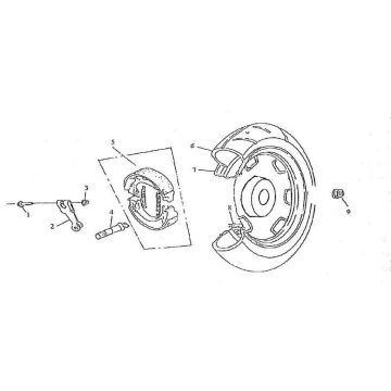Roue arrière Eagle-Wing Torino 125cc