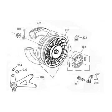 Roue arrière Edwards Tomorrow Maple V50-3 bleu foncé