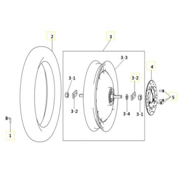 Roue arrière Goccia GEV2000