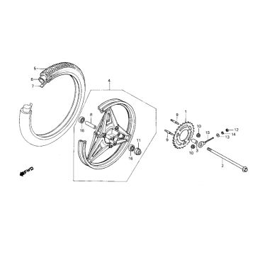 Barrière routière Honda MB50/MB80