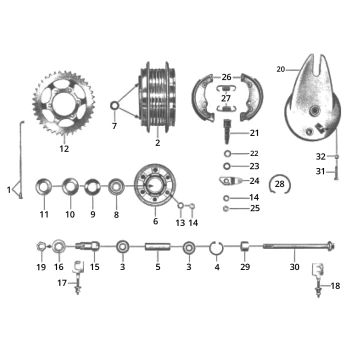 Modèle d'itinéraire Zundapp GTS 50 517-39L0