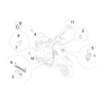 Pièces électriques Vespa LXV 2 temps
