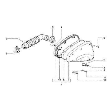 Boîte à air  Gilera Runner 180cc FXR 2 temps