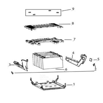 Boîtier de batterie Yadea E8S
