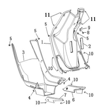 Tablier Generic Cracker limited blanc 2009 2 temps 25
