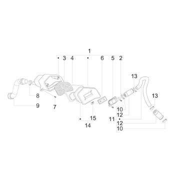 Filtre SLS Piaggio Zip 2000 2 temps AC