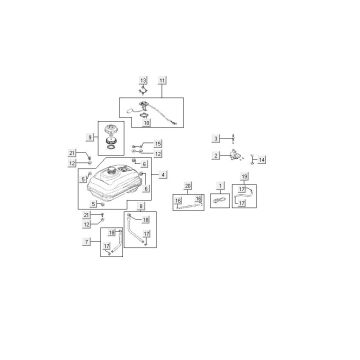 Réservoir de carburant Kymco MXU 150