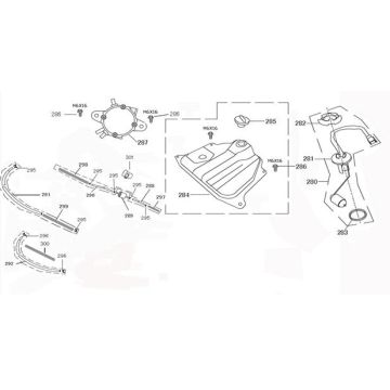 Réservoir d'essence AGM Joy blanc