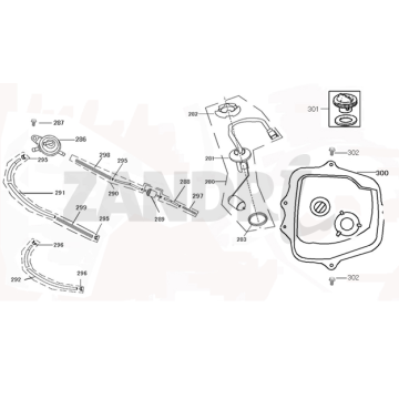 Réservoir d'essence BTC Riva Sport noir