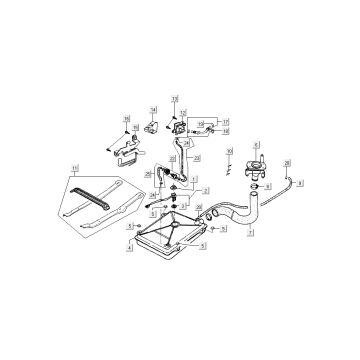 Réservoir de carburant Kymco Dink AC 2 temps Silver
