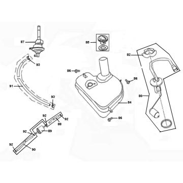Réservoir d'essence Pronto Junior 4 temps