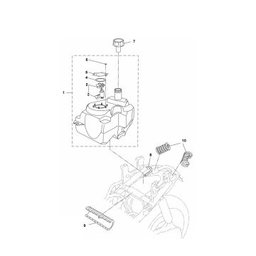 Réservoir d'essence Yamaha Aerox 4 temps 2014