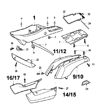 Placage Peugeot Fox Deluxe Noir