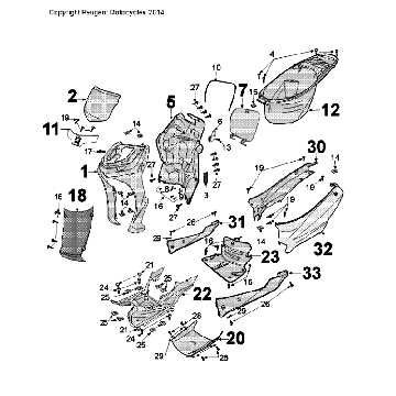 Revêtement Peugeot Tweet Evo bronze (T8)