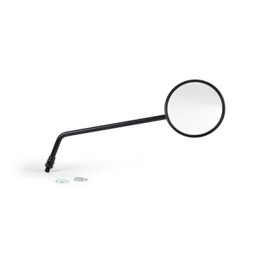 Rétroviseur BGM Pro, diamètre=105mm Vespa V50,50N,PV125,ET3,Rally,Sprint,PX,Super,TS125,GT125,GTR125,GL150,SS180 noir,droit